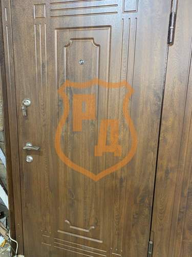 металлическая дверь для загородного дома с отделкой МДФ